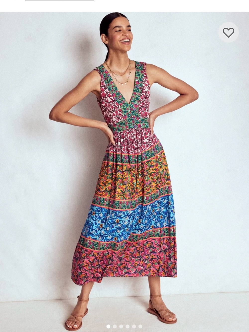 Women’s Boden Olympia Jersey Maxi Dress 10 R nwt - Picture 6 of 15